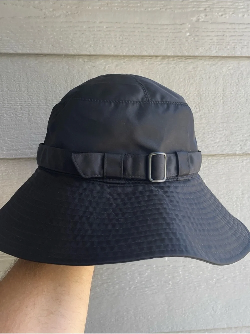 Eric Javits Womens Wide Brim Water Repellent Packable Sun Hat Black